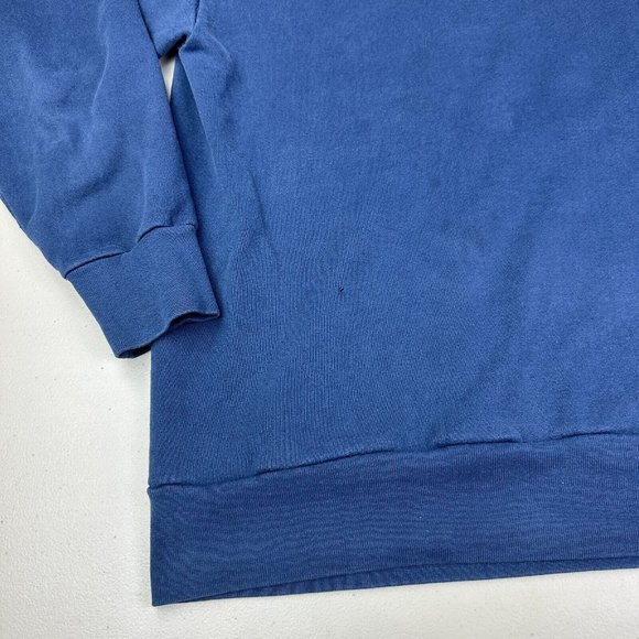 Vintage‎ 80s Medallion Go For The Gold Sweater Sweatshirt Navy Blue Men Size XL - Picture 2 of 9